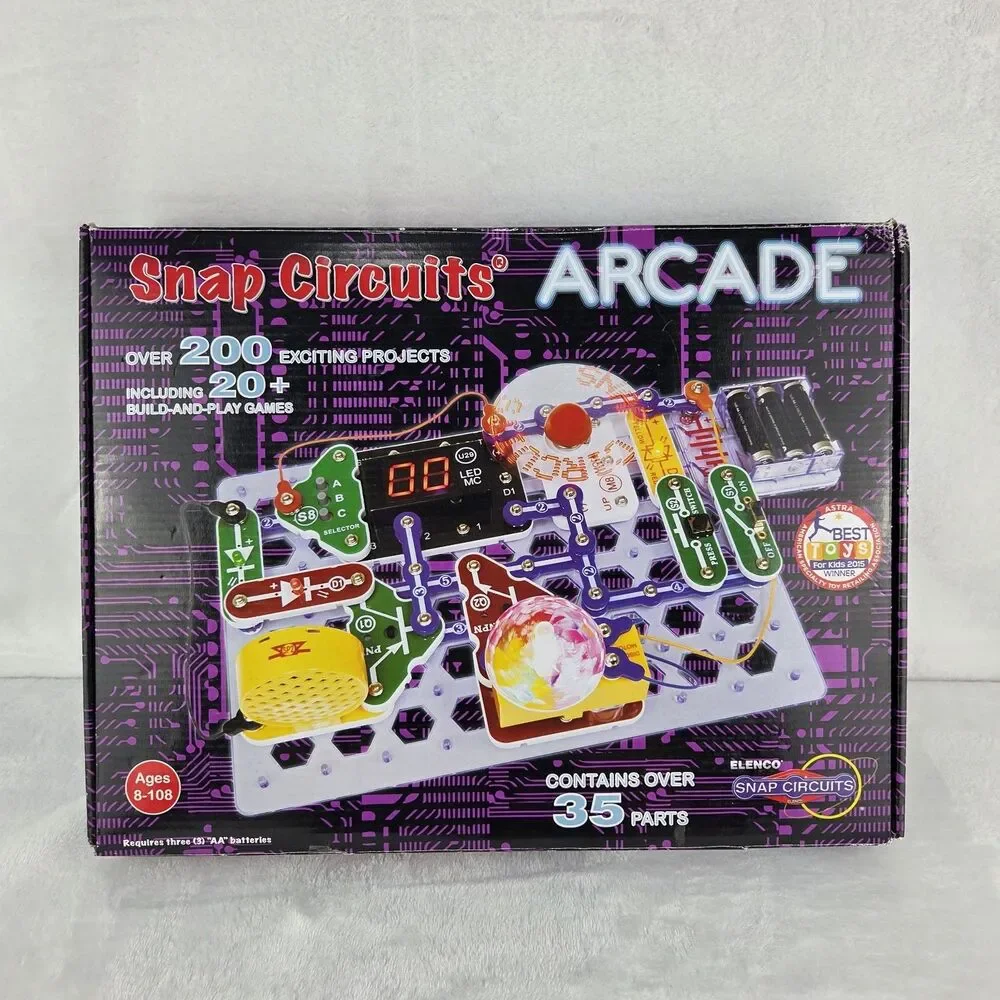 Elenco Snap Circuits Arcade Electronics Kit Complete Tested Working SCA-200